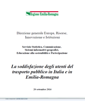 La soddisfazione degli utenti del trasporto pubblico in Italia e in Emilia-Romagna