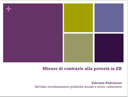 Misure di contrasto alla povertà in Emilia-Romagna