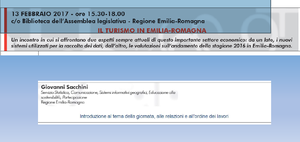 Presentazione "Il turismo in Emilia-Romagna"