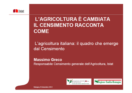 L’agricoltura italiana: il quadro che emerge dal censimento 