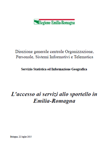 L'accesso ai servizi allo sportello in Emilia-Romagna