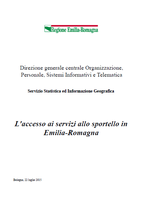 L'accesso ai servizi allo sportello in Emilia-Romagna