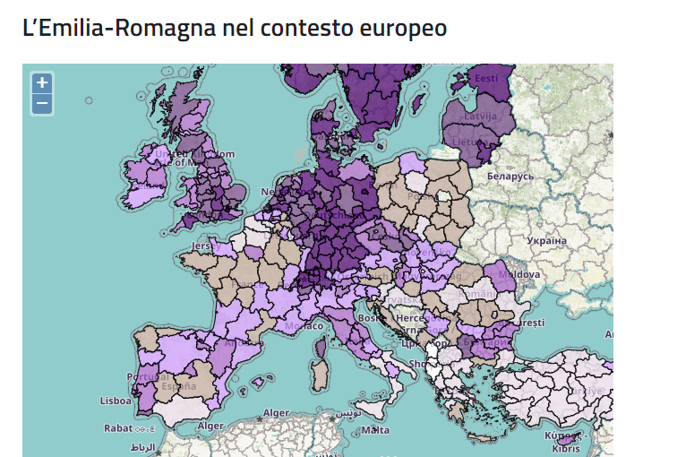 Una funzionalità del Factbook Emilia-Romagna